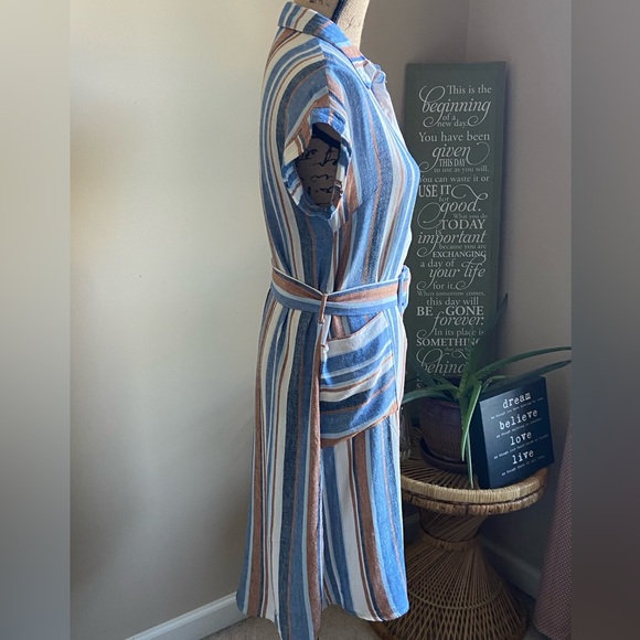 Monteau Multicolored Vertical Striped Dress - Picture 2 of 3